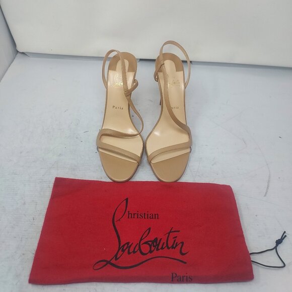 CHRISTIAN LOUBOUTIN Rosalie Strass Nude Strappy Heel Sandal - Picture 8 of 16